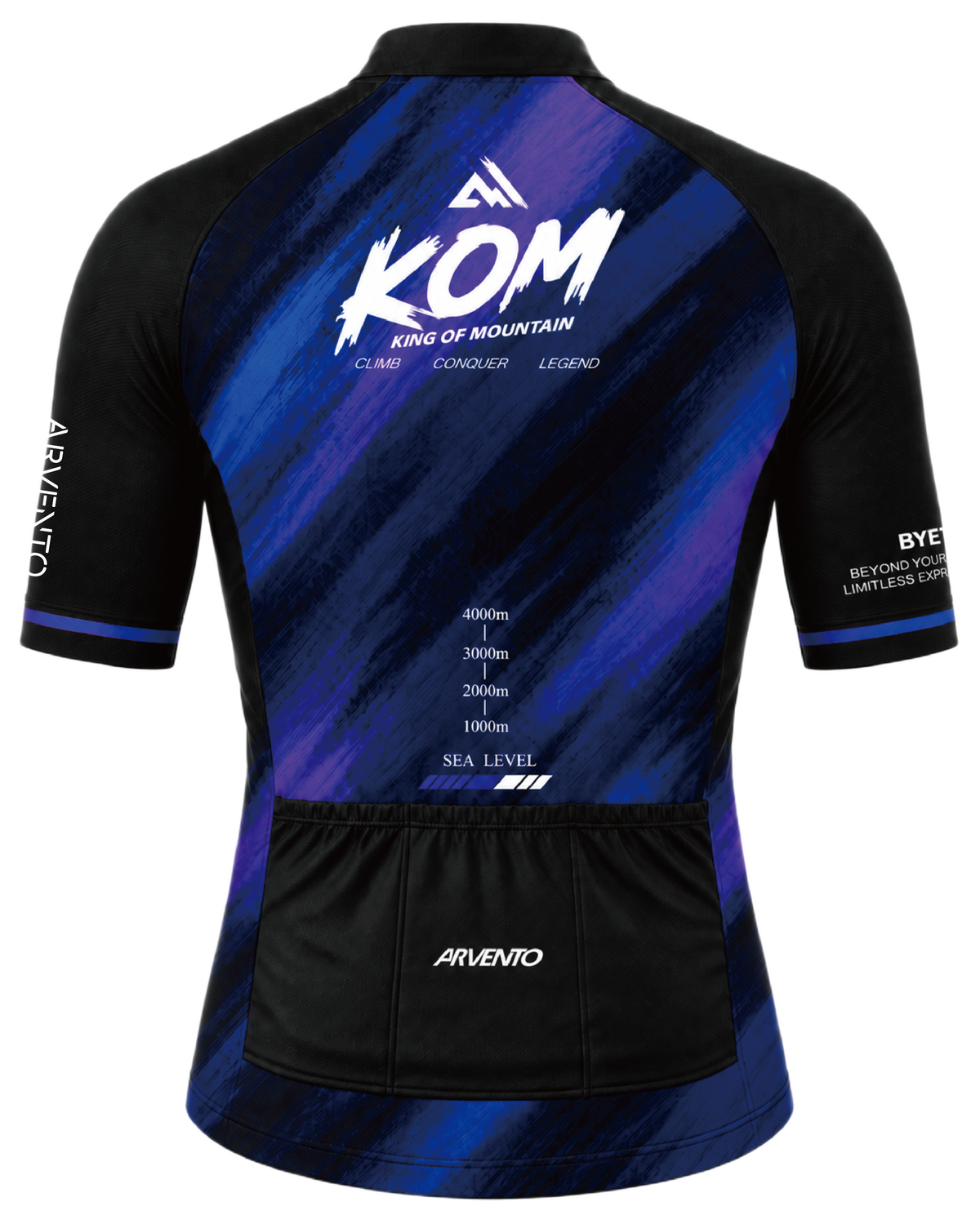 Abstract Purple Pro Cycling Jersey Unisex