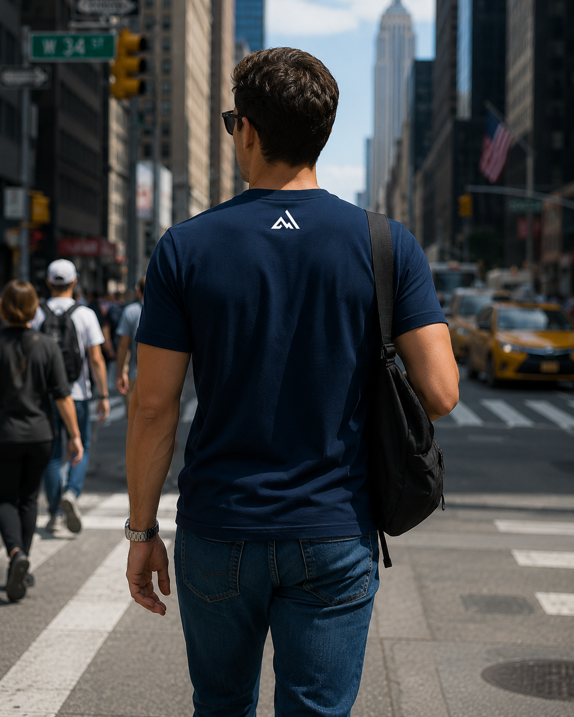 Eco-Recycled Wicking T-Shirt (BLUE)