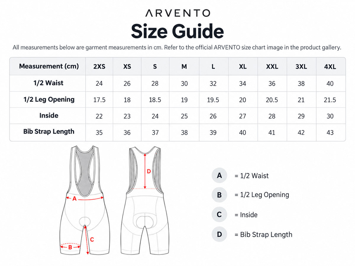 ARVENTO Cycling Bib Shorts